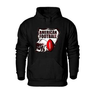 Imagem de Blusa Moletom Canguru Masculina Flanelada Capuz Cordao Ajustavel Estampado Moderno Casaco de Frio-Masculino