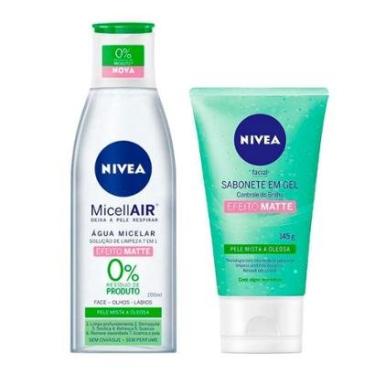 Imagem de Nivea Micellair + Controle do Brilho Kit - Água Micelar 7 em 1 + Sabonete em Gel Kit-Unissex