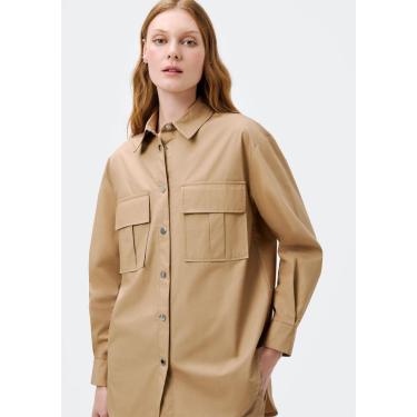Imagem de Camisa Hering Manga Longa Com Bolso Feminina-Feminino