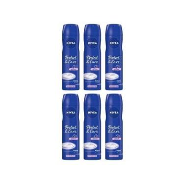 Imagem de Kit Desodorante Nivea 6 Unidades Protect e Care - Aerossol Antitranspirante Feminino-Feminino
