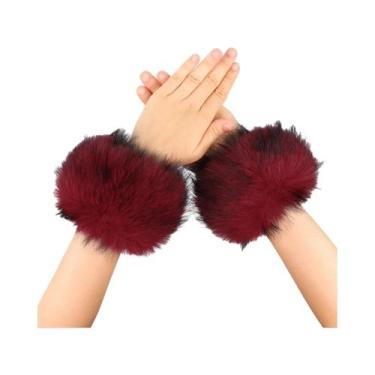 Imagem de Manguitos De Pulso De Pele Sintética Para O Inverno, Acessórios Para F