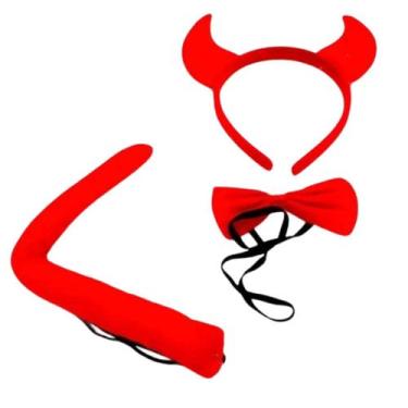 Imagem de Fantasia Diabinha Vermelha halloween Dia Bruxa Susto - Crgfestas