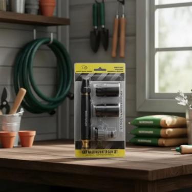 Imagem de Bico De Alta Pressão Em Liga De Aluminio Com Jato Ajustável Para Limpeza Pesada Irrigação Jardinagem Uso Doméstico Profissional