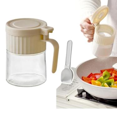 Imagem de Porta Condimentos Redondo de Vidro com Colher, 280ml