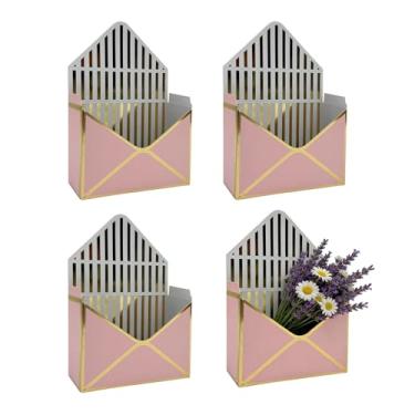 Imagem de Caixas Envelope Florais | Conjunto De 4 Unidades Com Grande Capacidade - Embalagem Vazia Para Flores Dos Namorados | Presente Feminino Para Noivado Aniversário Festa Natal Mãe Namorada Mulher