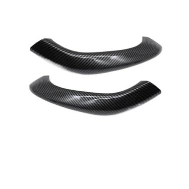 Imagem de Acessórios do carro frente traseira esquerda direita porta puxar alça capa exterior Compatível com bmw x1 x2 f48 f49 f39 2016-2020 maçanetas de porta interior(Carbon Fiber - 2pcs)