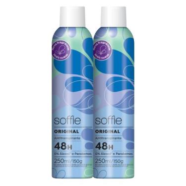Imagem de Kit com 2 - Desodorante Antitranspirante Soffie Original Aerosol