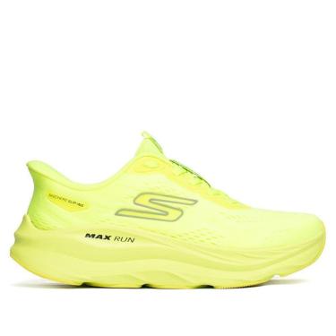 Imagem de Tênis Feminino Skechers Max Run Slip-ins Verde Neon-Masculino