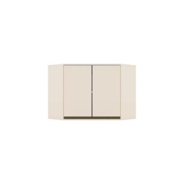 Imagem de Armário Aéreo De Cozinha Canto Oblíquo 2 Portas Connect Henn Off White