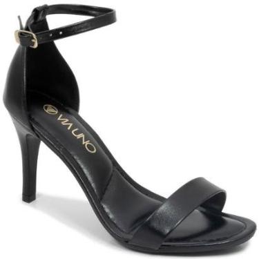 Imagem de Sandália Salto Fino Calcanhar Fechado Fivela Via Uno 873002-Feminino