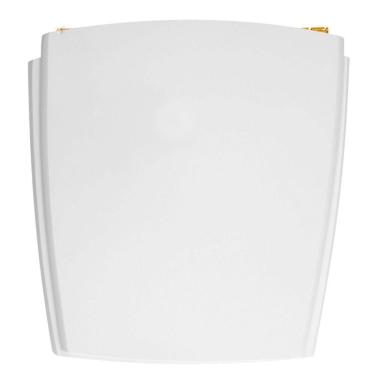 Imagem de Assento Sanitário Poliester Nuage Branco Para Vaso Incepa Com Ferragem Dourada