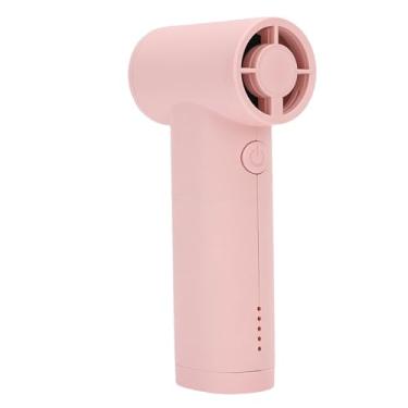 Imagem de Generic Ventilador Portátil Turbo Portátil Com 5 Níveis de Velocidade para Viagens Ao Ar Livre, Ventilador de Resfriamento de 40000 RPM para Caminhadas e Camping, ABS + Metal (Rosa)