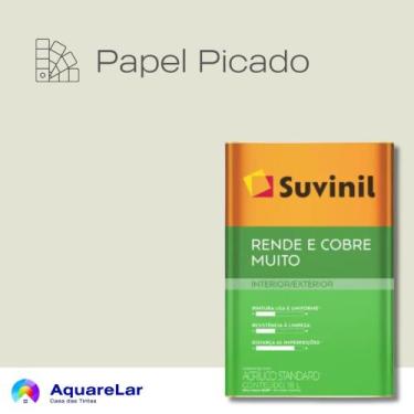 Imagem de Rende & Cobre Muito Suvinil Fosco 16L, PAPEL PICADO