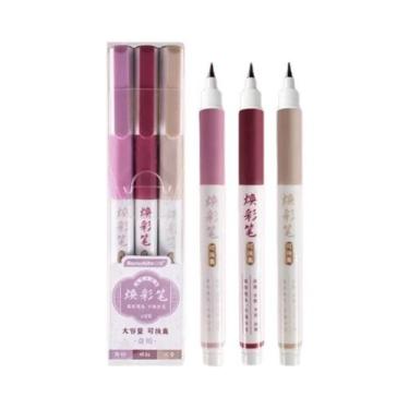 Imagem de Conjunto De Canetas De Caligrafia Coloridas Vintage 3 Peças, Marcador 