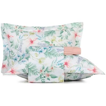 Imagem de Jogo de Cama Altenburg Florado Ta 4 Peças Queen Rosa