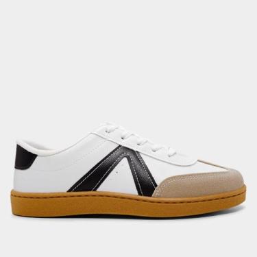 Imagem de Tênis Infantil Molekinha Menina, Branco, Preto, 26