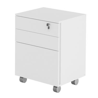 Imagem de Gaveteiro Com Chave Escritório Home Office Me4148 Mdp Branco