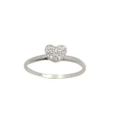Imagem de Anel em Prata 925 Coração com Zircônia Microcravação - Design Exclusiv