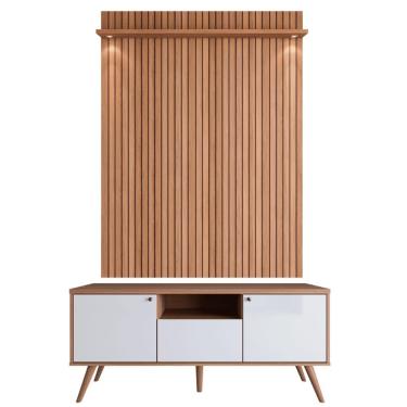 Imagem de Painel Jequitiba Ripado 3d Bancada Alemanha Jequitiba-off White