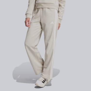Imagem de Calça Adidas French Terry 3S Feminina Bege, M