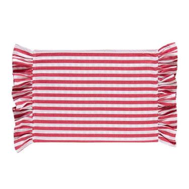 Imagem de Jogo Americano Copa E Cia Avuslo Dupla Face Marie Xadrez Vermelho