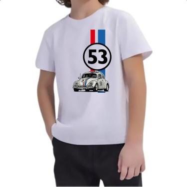 Imagem de Camiseta Infantil Herbie Fusca em corrida, 14