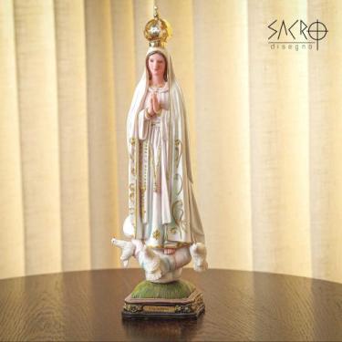 Imagem de Imagem Nossa Senhora de Fátima 30cm Resina Importada - Sacro
