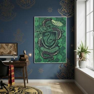 Imagem de Quadro Decor Harry Potter Sonserina 70X50Cm Mold Preta - Quadros On-Li