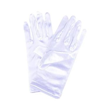 Imagem de Luvas De Noiva Longas Em Cetim Branco Marfim Para Mulheres, Luvas De D