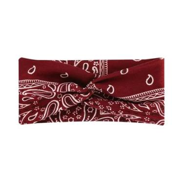Imagem de Faixa De Cabelo Esportiva Boêmia Para Yoga, Elástica, Antiderrapante, 