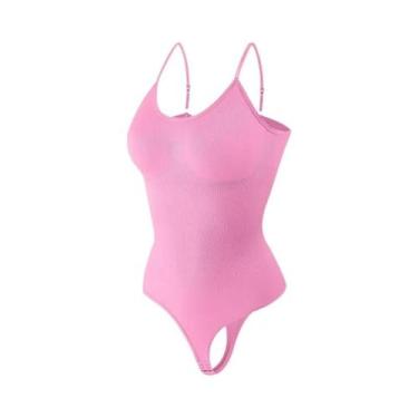 Imagem de Body Modelador Feminino Sem Costura Com Controle Abdominal, Estilo Faj