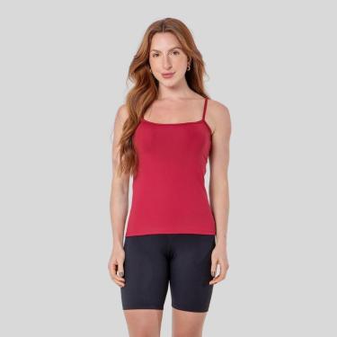 Imagem de Regata Feminina Poliamida Alças Finas Academia Blusa Feminina-Feminino