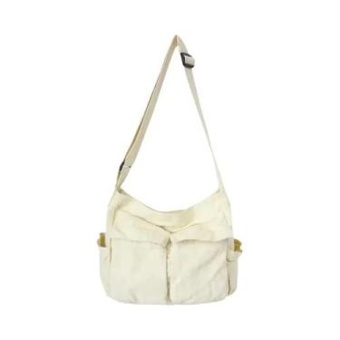 Imagem de Workwear lona ombro grande capacidade retro messenger bag nova classe 