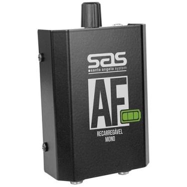 Imagem de Amplificador fone de ouvido recarregavel afr mono preto - SANTO ANGELO