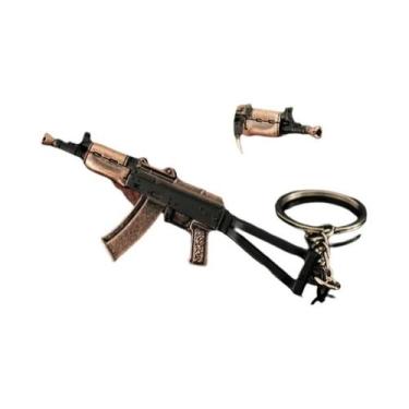 Imagem de Chaveiro Modelo De Mini Arma Areha AEK PK16 T88 VSS Sniper Em Liga Met