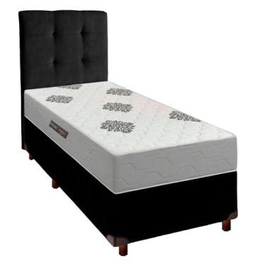 Imagem de Cama Box + Cabeceira + Colchão Solteiro D28 Confort Premium Inovaflex