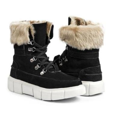 Imagem de Bota Oslo Bariloche para Neve em Couro Forrada com Lã e Impermeável Feminina-Feminino