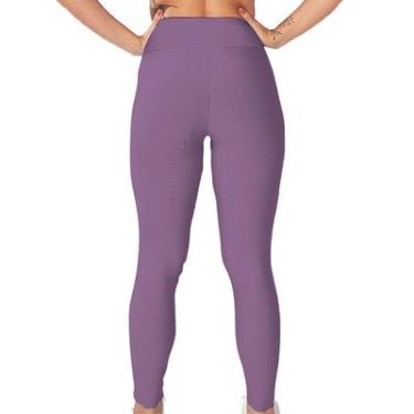 Imagem de Legging Feminina Esportiva DelFit Lilás DelRio Cós Alto Confortável