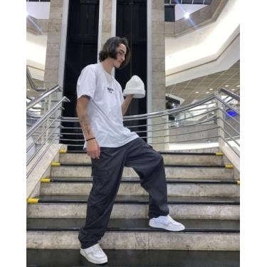 Imagem de calça cargo sarja skate preta sarja - MJ