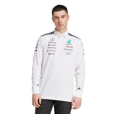 Imagem de Camisa Polo Adidas Manga Longa Mercedes Amg Petronas Fórmula One Team Masculino-Masculino