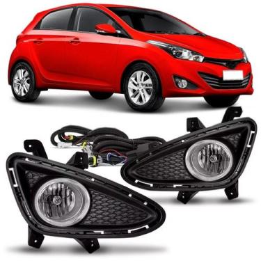 Imagem de Kit Farol Milha Neblina Hb20/ Hb20s Molduras Botão Modelo Original - S