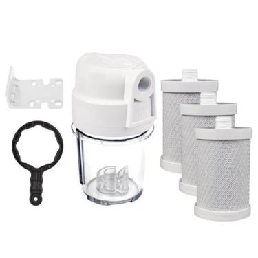 Imagem de Filtro Agua 5'' Remove Cloro Cozinha Chuveiro 3 Carbon Block - Royal B