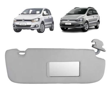 Imagem de Quebra Sol Cinza com Caixa Espelho Volkswagen Fox Spacefox 2003 a 2011