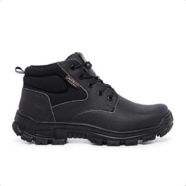 Imagem de Coturno Masculino Bota Para Trabalho Epi Com C.a Couro Legitimo-Masculino