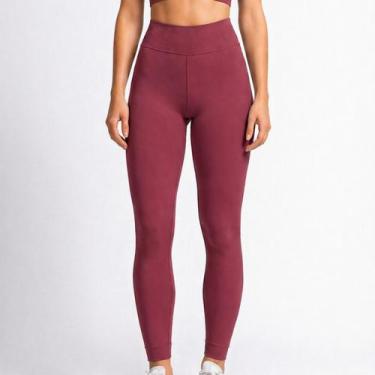Imagem de Calça Legging Selene Sem Costura Cintura Alta Fitness Academia Modelad
