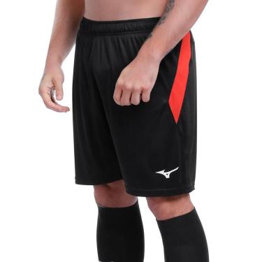 Imagem de Calção Masculino Mizuno Morelia Preto/Vermelho-Feminino
