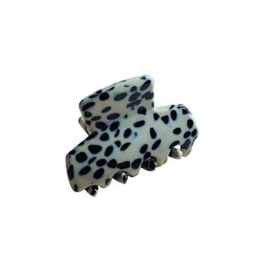 Imagem de Presilha Mini Piranha de Nylon Animal Print - Pistache Acessórios, Beg