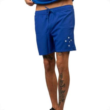 Imagem de Bermuda Masculina Cruzeiro Esportiva Astro Azul - Surf Center, Azul, M