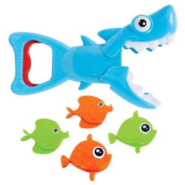 Imagem de Brinquedo de banho tubarão pega peixinhos Buba 11396