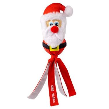 Imagem de Brinquedo Kong Holiday Wubba Assorted Pelúcia Papai Noel Para Cães - G